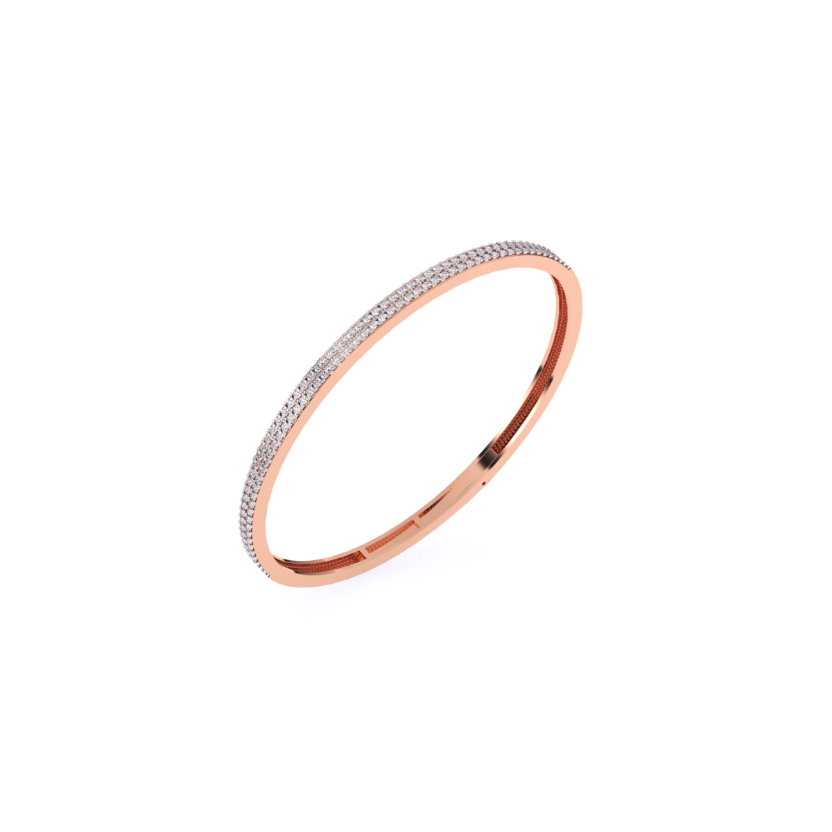 Charming Half Eternity Round Lab Grown Bracelet